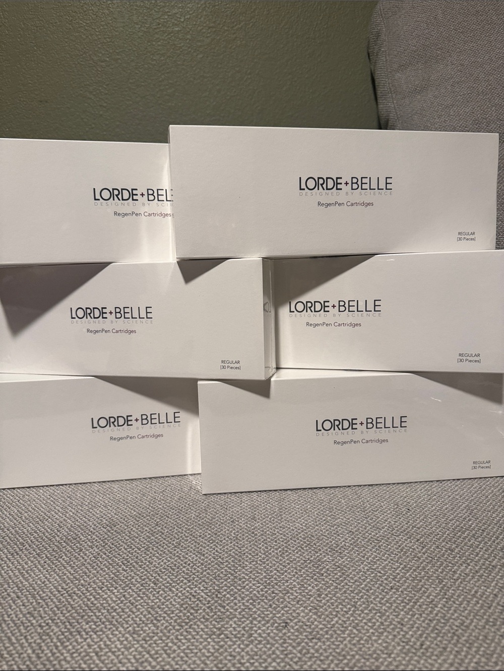 Lorde + Belle SIX RegenPen Cartridges 30 pack NEW total 180 cartridges